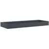 Image de vidaXL Vasque 120x46x11 cm fonte minérale/marbre anthracite