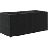 Image de vidaXL Jardinière avec 2 Pots Noir 72x30x32 cm résine tressée