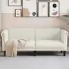Image de vidaXL Canapé à 2 places crème velours