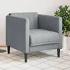 Image de vidaXL Fauteuil gris clair tissu