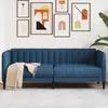 Image de vidaXL Canapé à 2 places bleu tissu