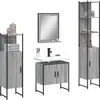 Image de vidaXL Ensemble d'armoires de salle de bain 4 pcs sonoma gris