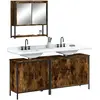 Image de vidaXL Ensemble de meubles de salle de bain 3 pcs Chêne fumé