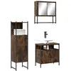 Image de vidaXL Ensemble de meubles de salle de bain 3 pcs Chêne fumé