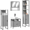 Image de vidaXL Ensemble de meubles de salle de bain 4 pcs Sonoma gris