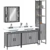 Image de vidaXL Ensemble d'armoires de salle de bain 4 pcs sonoma gris