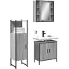 Image de vidaXL Ensemble d'armoires de salle de bain 3 pcs sonoma gris