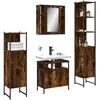 Image de vidaXL Ensemble d'armoires de salle de bain 4 pcs chêne fumé