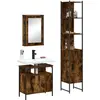 Image de vidaXL Ensemble de meubles de salle de bain 3 pcs Chêne fumé