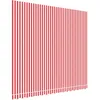 Image de vidaXL Tissu de Remplacement pour auvent Rouge et Blanc 380x345 cm Polyester