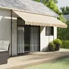 Image de vidaXL Tissu de remplacement pour auvent rayures multicolores 4x3 m