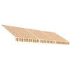 Image de vidaXL Tissu de Remplacement pour auvent Rayures Multicolores 4,5x3 m, Dessus d'auvent de Remplacement, Parasol de terrasse, Tissu de Rechange pour auvent