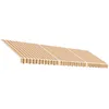 Image de Tissu de remplacement pour auvent rayures multicolores 5x3,5 m