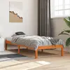 Image de vidaXL Cadre de lit sans matelas cire marron 75x190 cm bois pin massif
