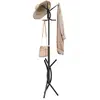 Image de vidaXL Porte-manteau noir 176 cm fer enduit de poudre