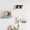 Image de vidaXL Étagères murales 3 pcs argenté acier inoxydable
