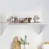 Image de vidaXL Étagère murale 100x45x31 cm argenté acier inoxydable