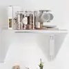 Image de vidaXL Étagère murale 50x30x31 cm argenté acier inoxydable