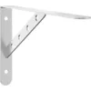 Image de vidaXL Supports d'étagères 4pcs 30x2,5x15,5cm argenté acier inoxydable, support mural, support d'étagère mural, support d'étagère métallique