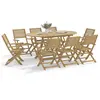 Image de vidaXL Chaises pliables de jardin lot de 6 bois massif d'acacia