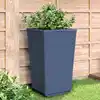 Image de vidaXL Jardinières 4 pcs bleu gris 32,5x32,5x57 cm PP