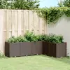 Image de vidaXL Jardinière marron 160x120x53 cm polypropylène