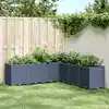 Image de vidaXL Jardinière bleu gris 160x160x53 cm PP