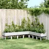 Image de vidaXL Jardinière avec treillis blanc 200x160x142 cm PP