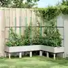 Image de vidaXL Jardinière avec treillis blanc 160x120x142,5 cm PP