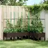 Image de vidaXL Jardinière avec treillis marron 160x120x142,5 cm PP
