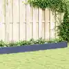 Image de vidaXL Jardinière avec piquets bleu gris 362,5x42,5x28,5 cm PP