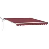 Image de vidaXL Auvent rétractable Automatique avec LED Bordeaux 300x250 cm, auvent, auvent de Porte, auvent de Jardin, Store, auvent de terrasse