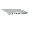 Image de vidaXL Auvent rétractable Automatique avec LED Anthracite et Blanc, auvent, auvent de Porte, auvent de Jardin, Store, auvent de terrasse