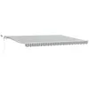 Image de vidaXL Auvent rétractable Automatique avec LED Anthracite et Blanc, auvent, auvent de Porte, auvent de Jardin, Store, auvent de terrasse