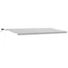 Image de vidaXL Auvent Manuel rétractable avec LED Anthracite Blanc 600x300 cm, auvent, auvent de Porte, auvent de Jardin, Store, auvent de terrasse