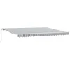 Image de vidaXL Auvent Manuel rétractable Anthracite et Blanc 450x300 cm, auvent, auvent de Porte, auvent de Jardin, Store, auvent de terrasse