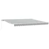 Image de vidaXL Auvent Manuel rétractable Anthracite et Blanc 400x300 cm, auvent, auvent de Porte, auvent de Jardin, Store, auvent de terrasse