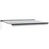 Image de vidaXL Auvent rétractable Anthracite et Blanc 5x3 m Tissu et Aluminium, Store, auvent de Patio, auvent de fenêtre, Stores, auvent de Jardin