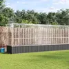 Image de vidaXL Volière avec extension argenté 1250,5x107x212 cm acier