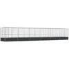 Image de vidaXL Volière avec Extension argenté 1246x207x212 cm Acier, volière à Oiseaux, Cage à perroquets, Grande Cage à perroquets, Cage à perruches