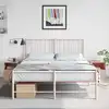 Image de vidaXL Tables de chevet 2 pcs rose 34,5x39x44 cm acier