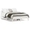 Image de vidaXL Cadre de lit sans matelas blanc 140x190 cm bois de pin massif