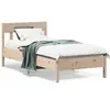 Image de vidaXL Cadre de lit sans matelas 75x190 cm bois de pin massif