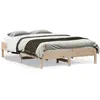 Image de vidaXL Cadre de lit sans matelas 120x190 cm bois de pin massif