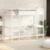 Image de vidaXL Lit superposé sans matelas blanc 90x190 cm bois de pin massif