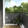Image de vidaXL Paravent de balcon anthracite 400x80 cm résine tressée