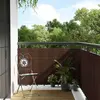 Image de vidaXL Paravent de balcon brun et noir 500x90 cm résine tressée