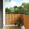 Image de vidaXL Paravent de balcon marron clair 600x100 cm résine tressée