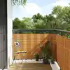 Image de vidaXL Paravent de balcon marron clair 1000x90 cm résine tressée