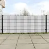 Image de vidaXL Paravents de balcon 10 pcs blanc 255x19 cm résine tressée